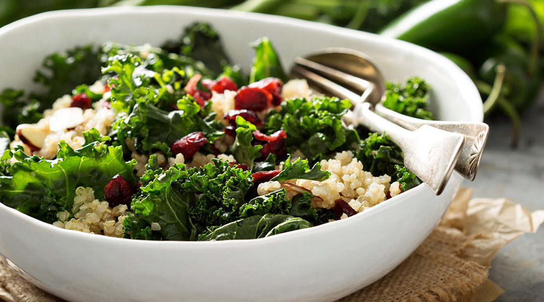 Kale, Quinoa, and Cherry Salad