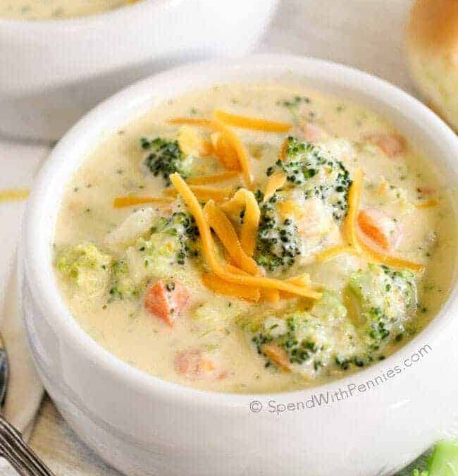 20 Minute Broccoli Cheese Soup