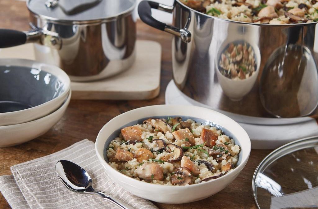 Chicken and Mushroom Risotto with Tarragon