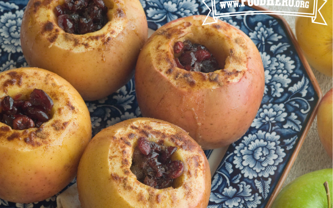 Baked Apple and Cranberries